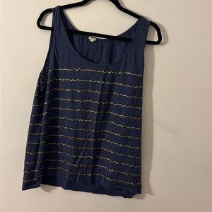 Womens J. Crew sequin tank top